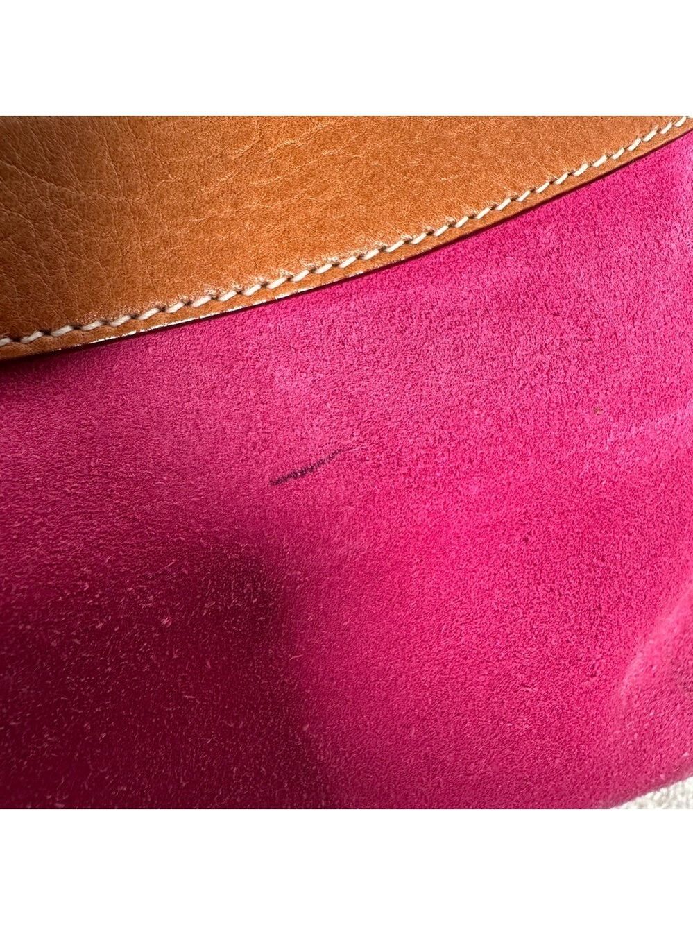 Kate Spade Pink Suede Handbag Vintage - Picture 4 of 10